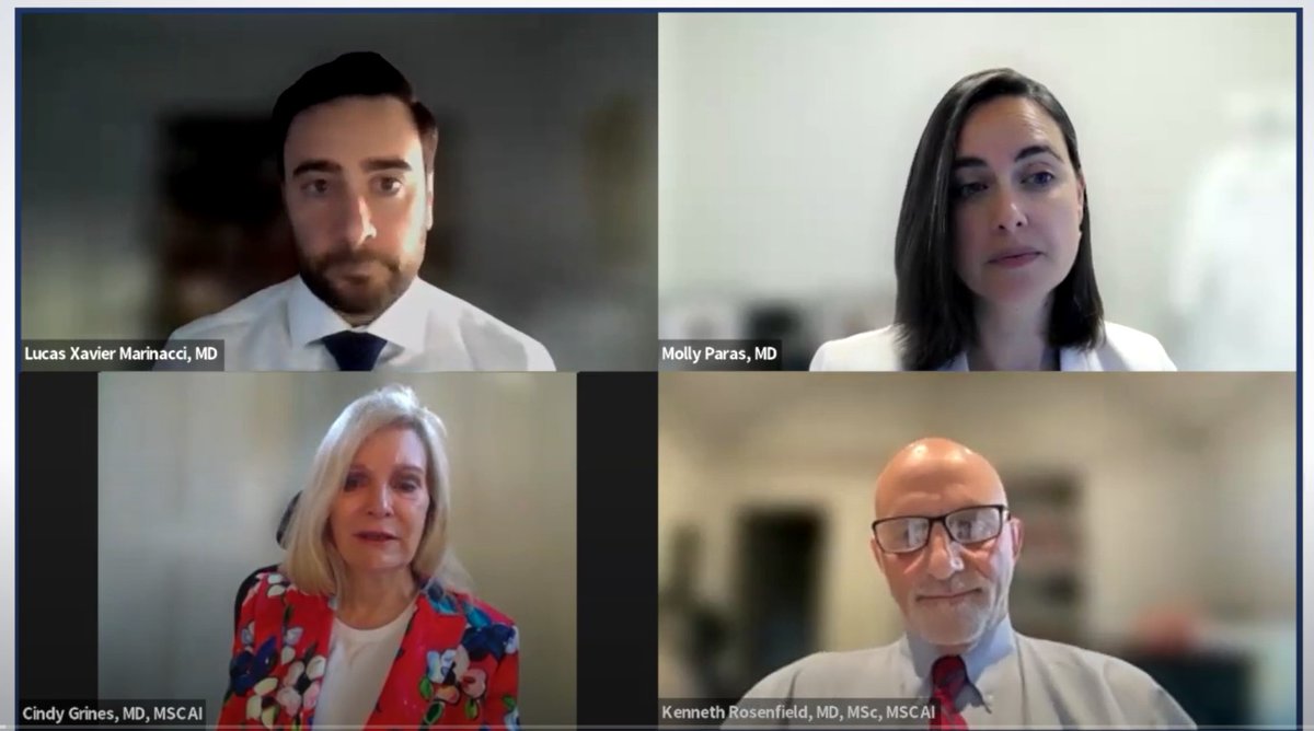 MyJSCAI's tweet image. #IE treatment has evolved. Antimicrobial therapy & surgery remain cornerstones, percutaneous mechanical aspiration is emerging as a complementary option for pts
Watch the interview w Cindy Grines MD @lucas_marinacci Kenny Rosenfield MD & Molly Paras MD
➡️ow.ly/pNrm50VvV0F
