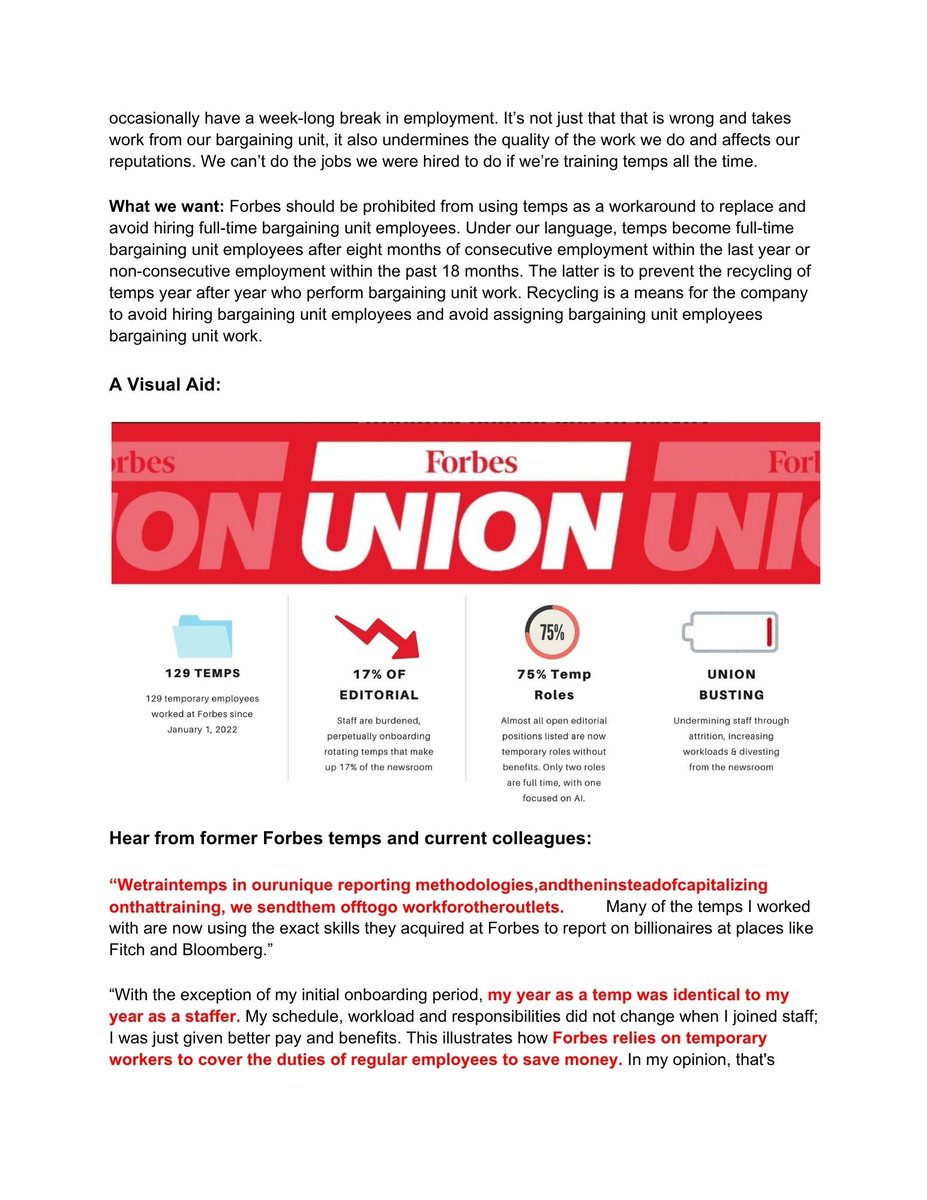 forbesunion's tweet image. NEW STUDY: We sent @Forbes CEO Sherry Phillips an invite today to lunch – to discuss our new study about the labor problem at Forbes Union.