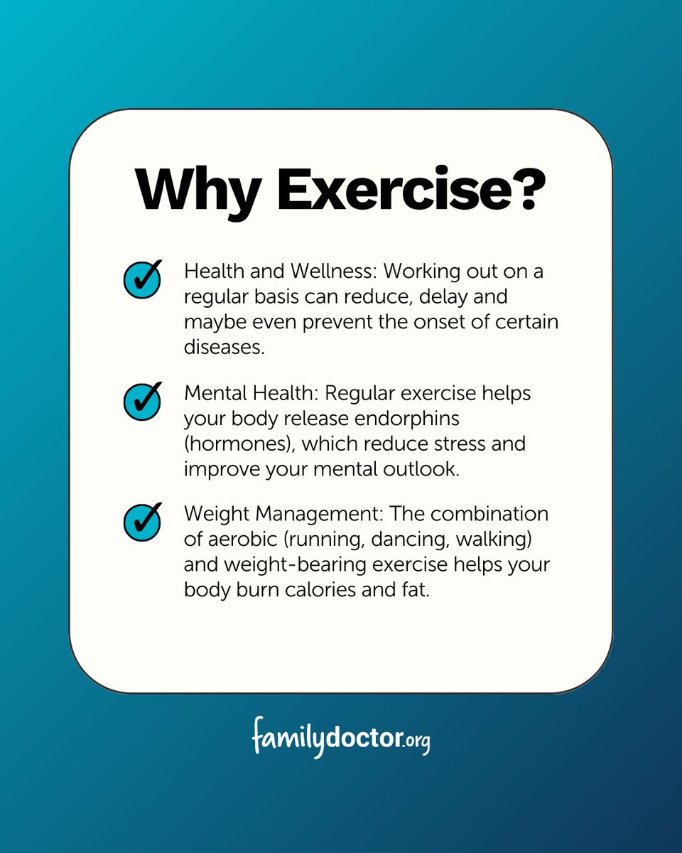 familydoctor's tweet image. This is your sign to get active this summer! ☀️💪
Whether you’re just starting out or getting back into it, check out our beginner tips from family doctors to start safely, avoid injury and build a routine that lasts. bit.ly/3U8IdrR