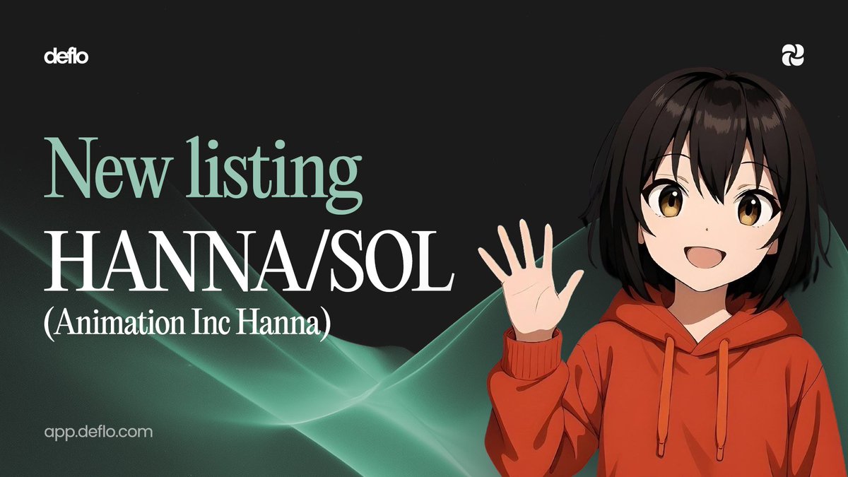 defloApp's tweet image. 🗞️ HANNA ( $HANNA ) is now live and tradable on @defloApp 

The only exchange to provide instant access and listings to every single token.