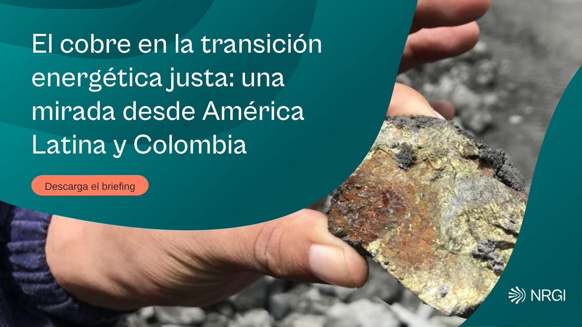 🌎 #NuevaPublicación  | La demanda de minerales estratégicos como el cobre está en auge debido a la urgencia por descarbonizar nuestras economías. ¿Cuál es el rol de América Latina en este contexto? 

🔗 Más información: resourcegovernance.org/es/publication…
#TransiciónEnergéticaJusta