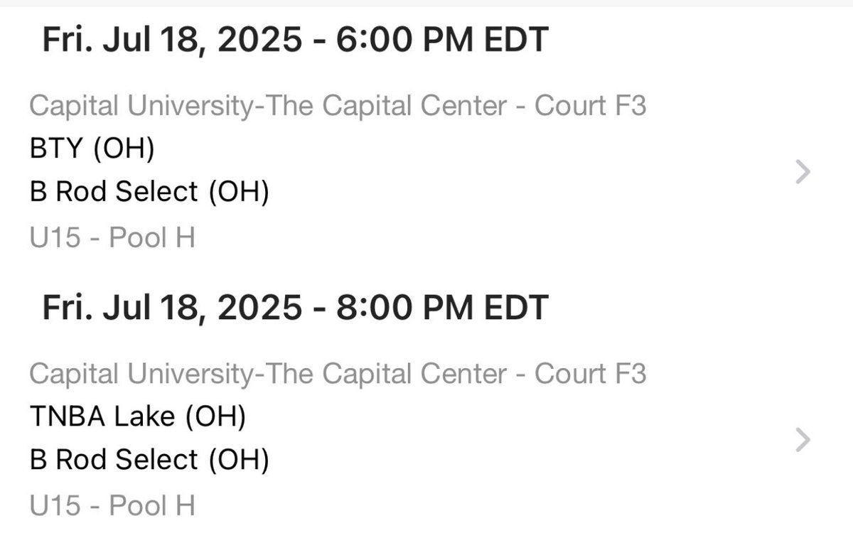 B-Rod Select (@brodselectaau) on Twitter photo Pool Play is set for 2028’s as they will finish up their season in Columbus, OH at the Nike Summer Championships! They will look to get after it this weekend and compete at a high level!💪🏀
<a href="/Allohiohoopsco1/">AllOhioHoops, LLC 🏀📝</a> <a href="/PrepHoopsOH/">Prep Hoops Ohio</a> Pool Play is set for 2028’s as they will finish up their season in Columbus, OH at the Nike Summer Championships! They will look to get after it this weekend and compete at a high level!💪🏀
<a href="/Allohiohoopsco1/">AllOhioHoops, LLC 🏀📝</a> <a href="/PrepHoopsOH/">Prep Hoops Ohio</a>