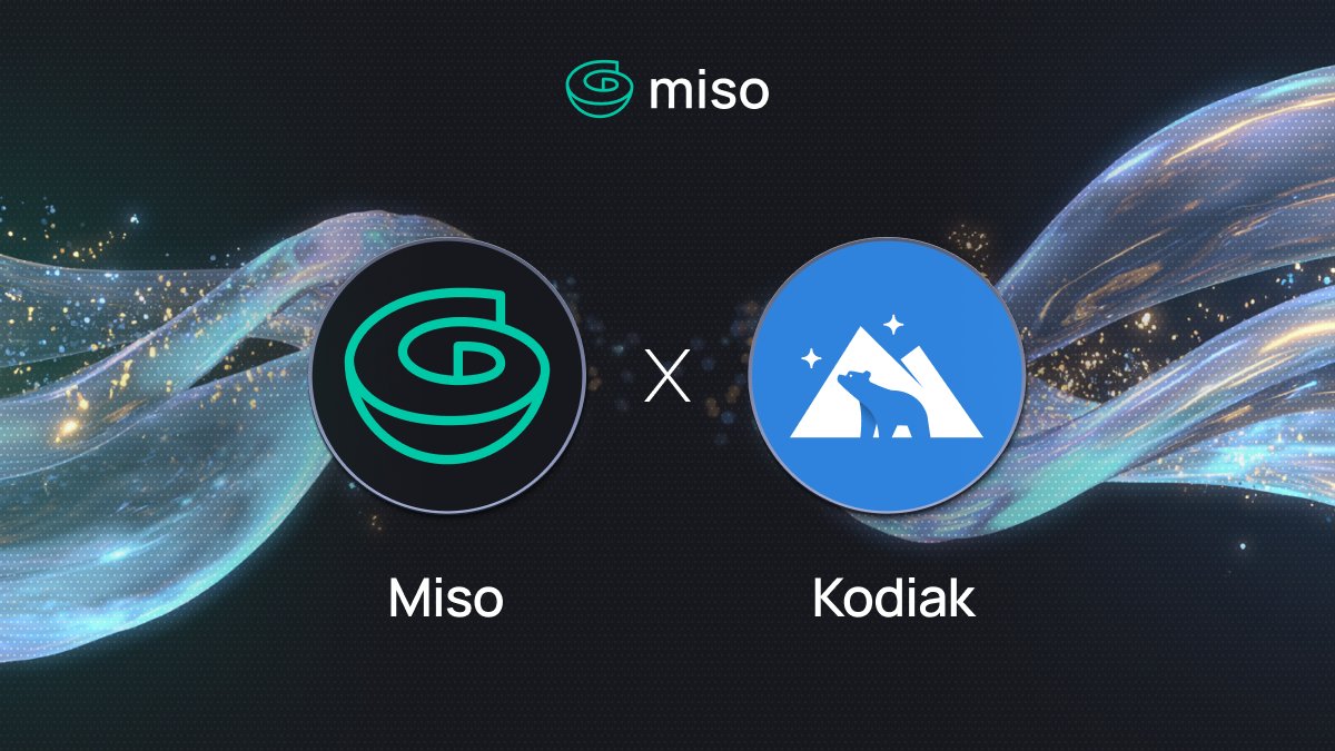 Excited to partner with our friends at <a href="/KodiakFi/">Kodiak</a> 🐼

Miso's mBGT is now integrated in <a href="/KodiakFi/">Kodiak</a>'s baults feature. Users can also choose to mint mBGT when claiming $BGT rewards 💰