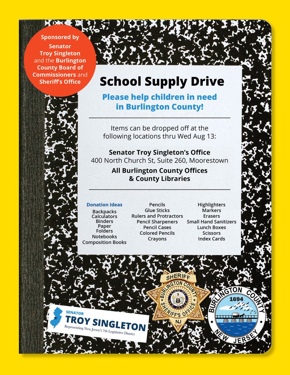 School Supply Drive - Senator Singleton psqr.io/P3ac2Nlk-r via <a href="/ParentSquare/">ParentSquare</a>