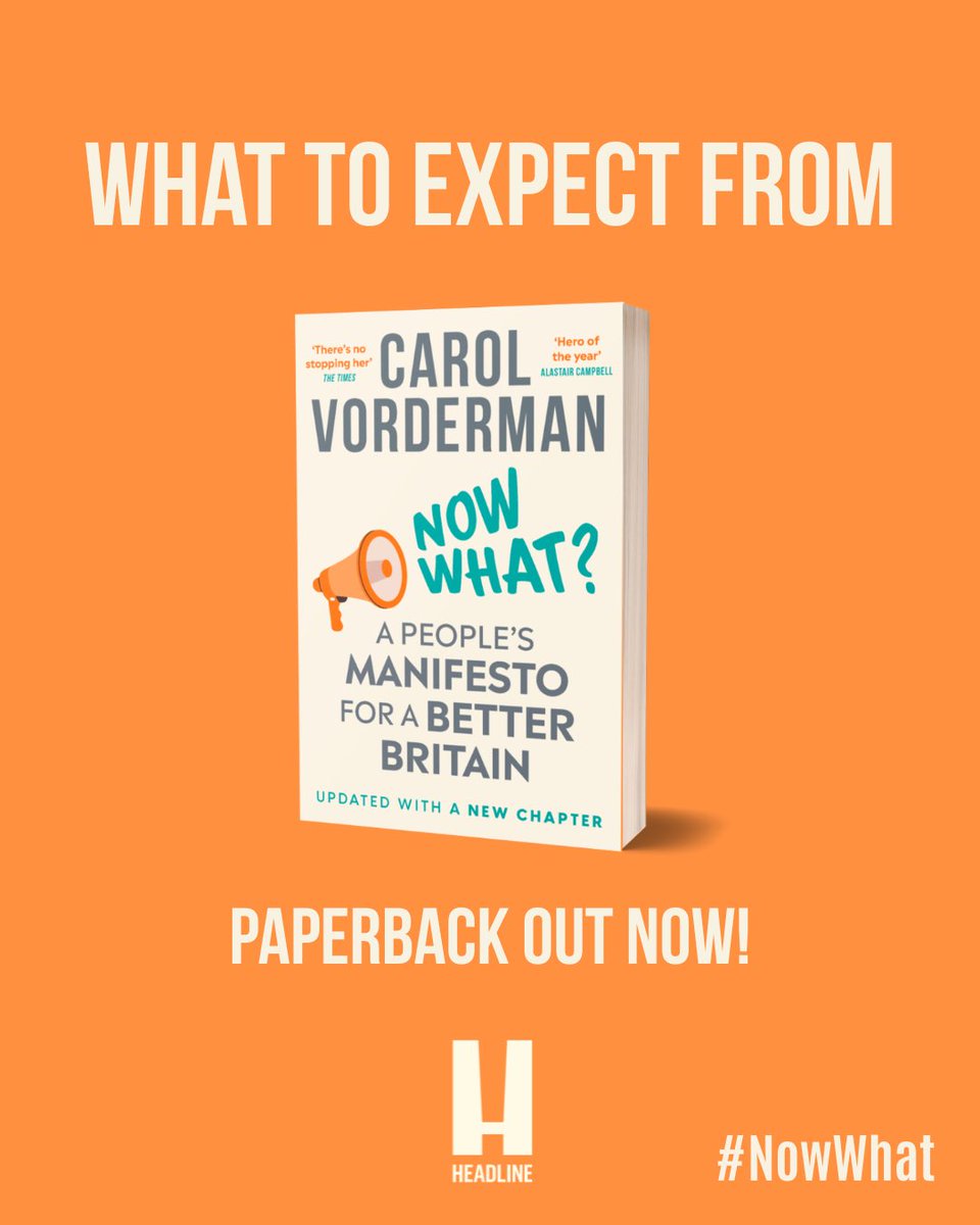 carolvorders's tweet image. MY NEW POLITICAL PAPERBACK OUT NOW!
It’s time to talk about politics, because politics affects EVERYTHING. From your health, education and job security to your safety, home, and family’s future, every decision counts.
In my book #NowWhat, I share how politics shaped my own…