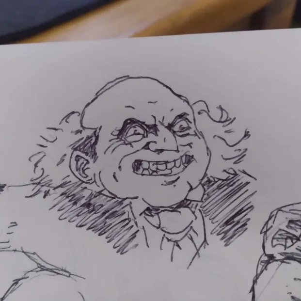 Good face.
Morning sketch (second attempt)