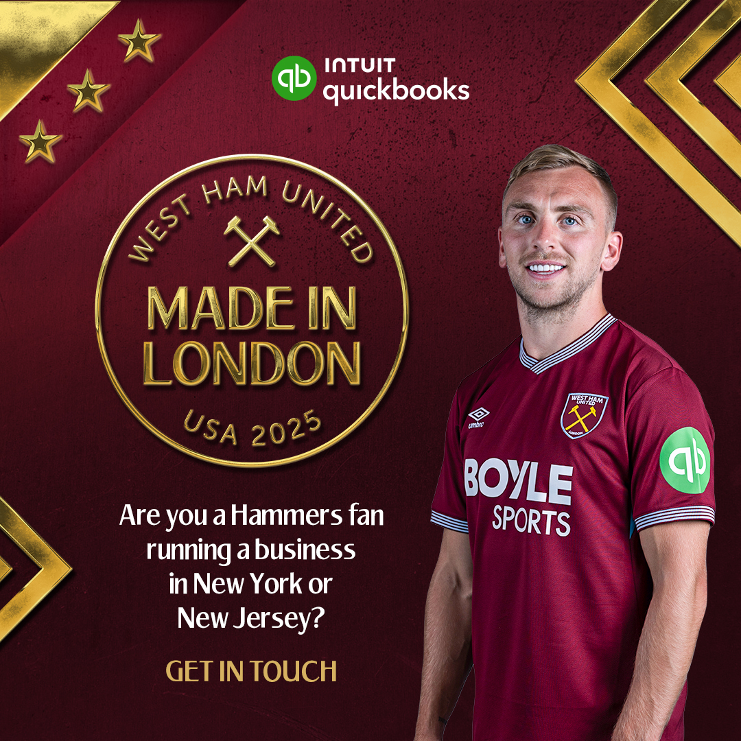 WestHam_US's tweet image. West Ham fans in New York & New Jersey, do you run your own business? ⚒
Alongside @QuickBooks, we’re looking to spotlight real stories as part of our presence in the US for the Premier League Summer Series.
Register your interest 👉 tinyurl.com/yc33tmjd