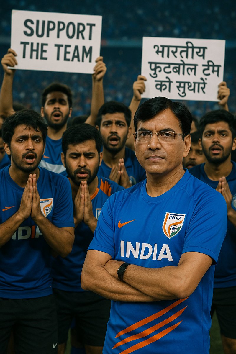 Ayush_Ishaani's tweet photo. @mansukhmandviya Dear @mansukhmandviya ji,
Please take urgent steps to improve Indian Football 🇮🇳❣️⚽.
We also request the inclusion of Indian-Origin (OCI/PIO) players in the national team.
Let football rise, let India shine! 🙏
Rank = 133 📈
#IndianFootball #SupportIndianFootball
#LetOCIplay🇮🇳 https://t.co/1mufl2pJrn