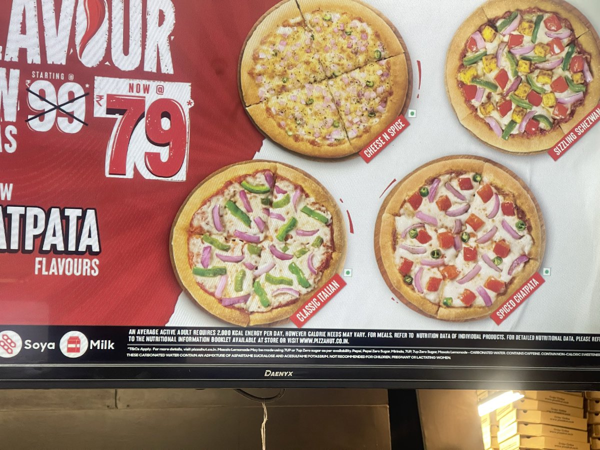 mrblackcollect's tweet photo. @PizzaHutIN @pizzahut what kind of scam is this?
Your screen shows ₹99 pizzas at ₹79 with 4 flavours, but after ordering I’m charged ₹99 and told only Onion is ₹79.
This is false advertising and pure fraud. I’m filing a consumer complaint.
#PizzaHutScam #ConsumerRights #fraud https://t.co/9KUsjf7eTP