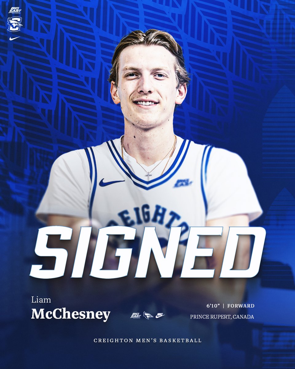BluejayMBB's tweet image. Official ✍️
Welcome to the Bluejay family, Liam!
🔗: gocreighton.com/news/2025/7/16…
#GoJays x @mcchesney_liam