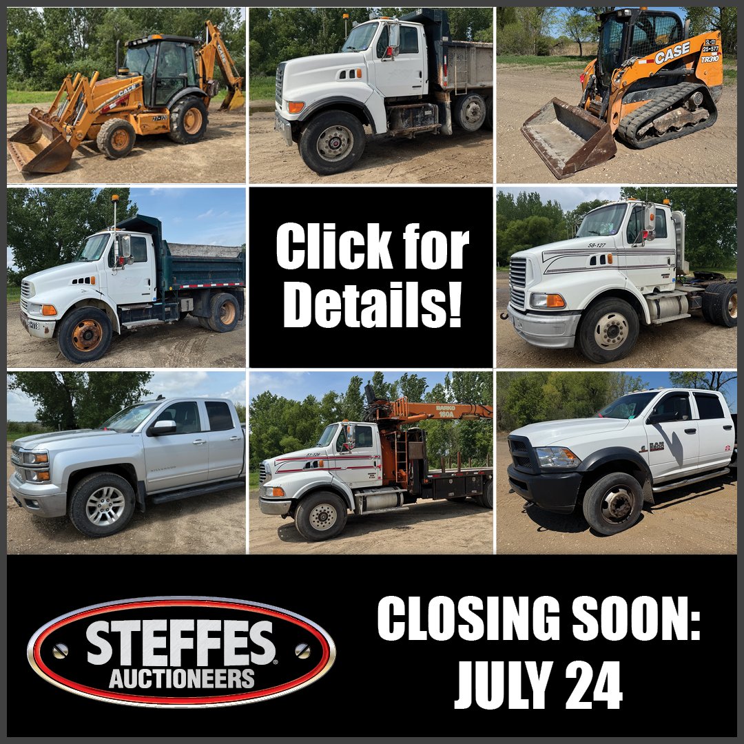 SteffesGroup's tweet image. PCi Roads is clearing out excess equipment in Litchfield, MN. Bid on construction gear including dump trucks, skid steers, trailers, and more in the PCi Roads Inventory Reduction Auction. Click to browse the lineup today here: steffesway.com/2025PCIRoads