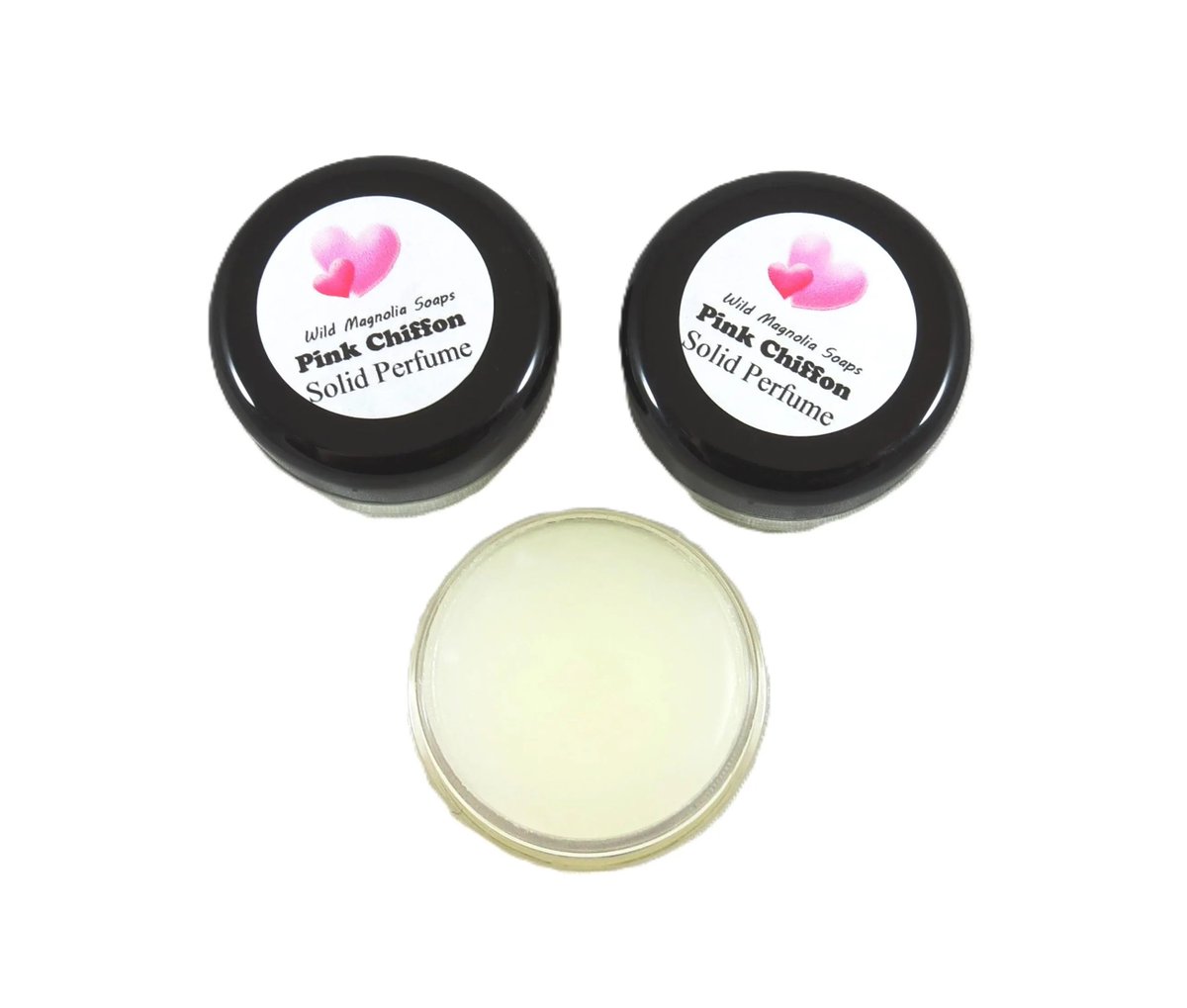 WldMagnoliaSoap's tweet photo. Pink Chiffon Scented Solid Perfume - Indulge in this fruity, floral blend with notes of warm vanilla, crisp sandalwood and soothing musk notes. https://t.co/Znaq1eW1dP via @Etsy #pinkchiffon #perfume #solidperfume https://t.co/BpxOsYJqeC