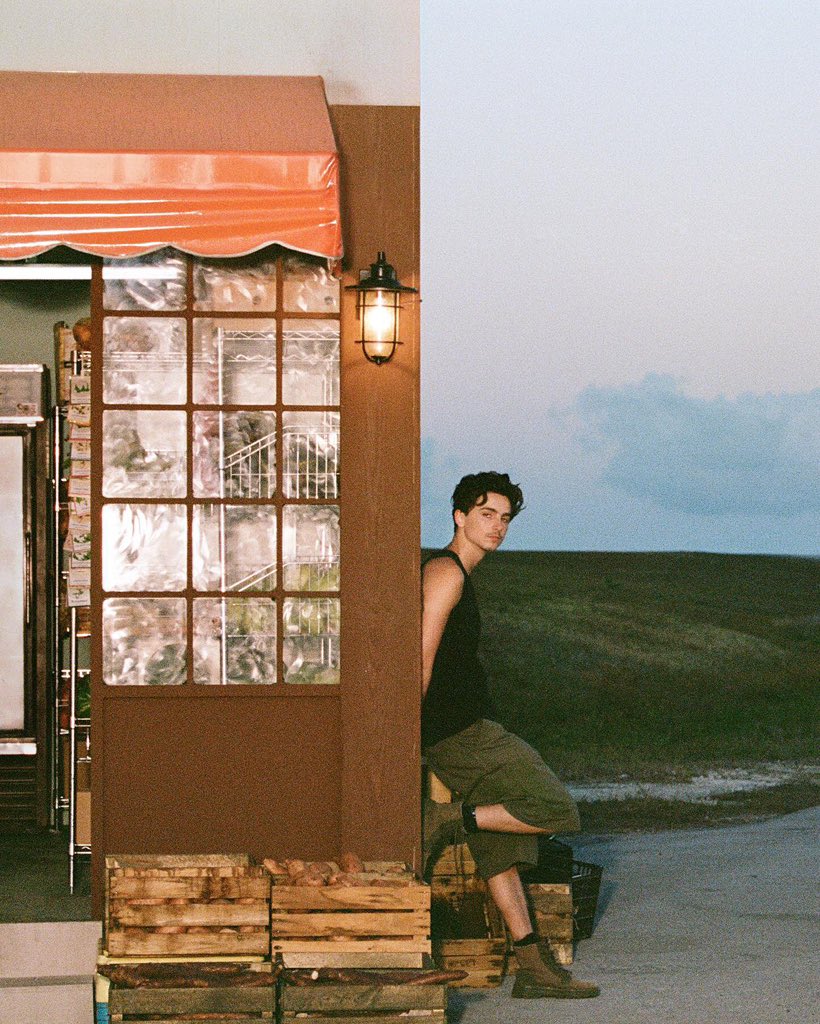 timotheeupdates's tweet image. More of Timothée Chalamet photographed by Aidan Zamiri for Cash App. 📸