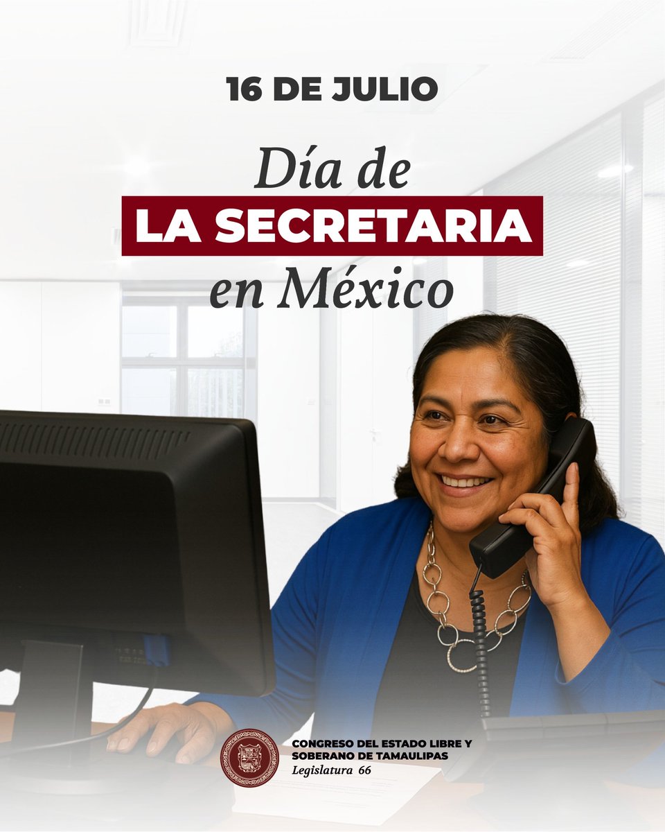 🗓 #Efemérides | #16deJulio 📌
¡Felicidades a todas las secretarias en su día!
Hoy reconocemos su esfuerzo, dedicación y profesionalismo. 👩‍💻
¡Feliz #DíaDeLaSecretaria! 👩‍💻