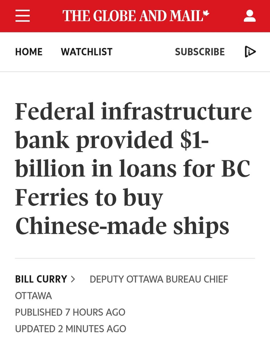 Dan Albas (@danalbas) on Twitter photo So the "man with the plan" is now going to "crack down" on the cheap steel being imported into Canada that he is subsidizing the use of coming from a Chinese state shipyard.  
That's quite a "plan." So the "man with the plan" is now going to "crack down" on the cheap steel being imported into Canada that he is subsidizing the use of coming from a Chinese state shipyard.  
That's quite a "plan."