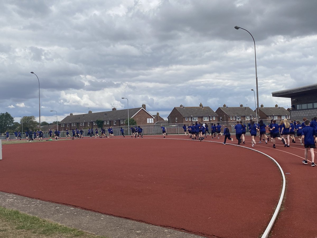 An incredible effort from all students today, particularly during the whole school lap of the track. #School #Community #Education #Team