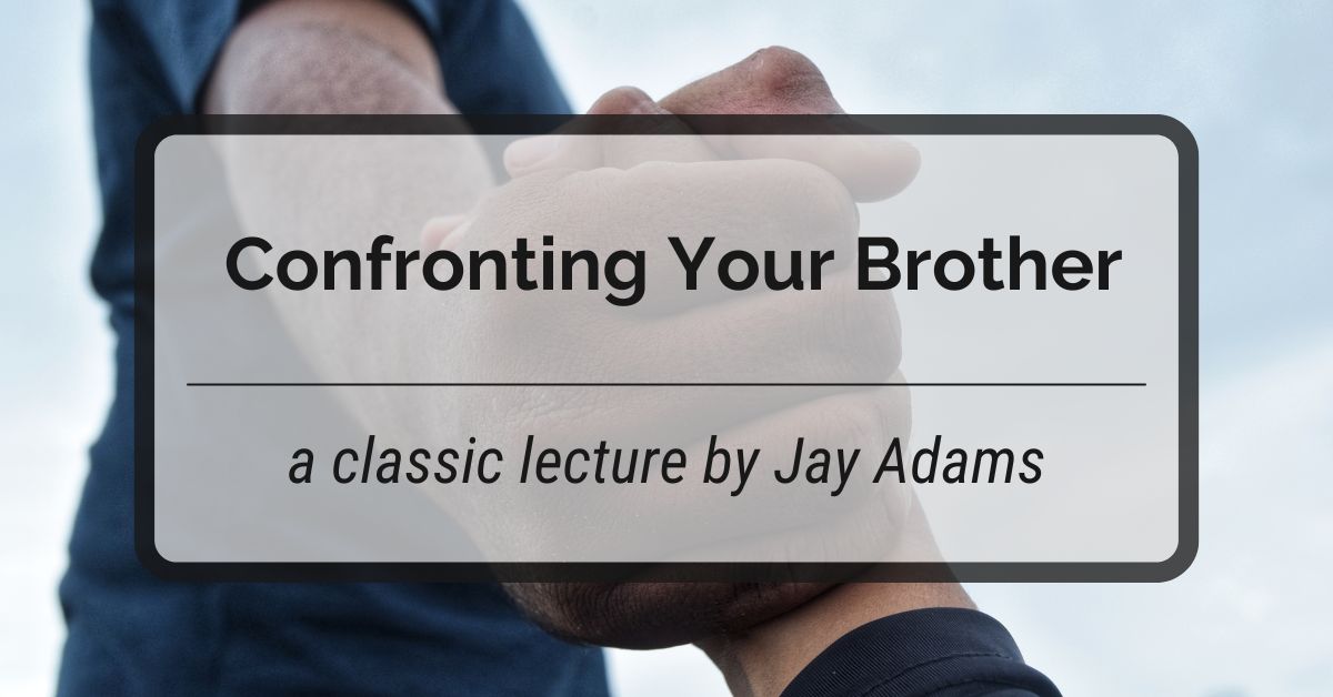 noutheticstud's tweet image. &gt; nouthetic.org/podcast/confro… &lt; This is a classic lecture from Dr. Adams on the important practice of confronting your brother from Galatians 6.
.
#lecture #biblicalcounseling #biblecn #bible #nouthetic #counseling #christian