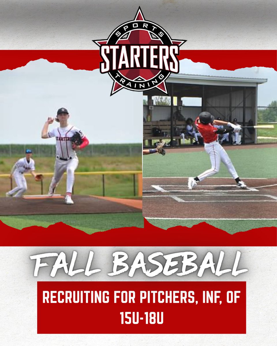 usaprimetc's tweet photo. There are a few spots left on our fall ball rosters!⚾ Develop your game further this season and get ahead of your competition 💪

Email: info@starterssportstraining.com for more info❗
.
.
.
#OurPassionYourDevelopment #AllGasNoBrakes #DevelopmentStartsHere #OurFocusYourGoals https://t.co/3zQMIJQ1yg