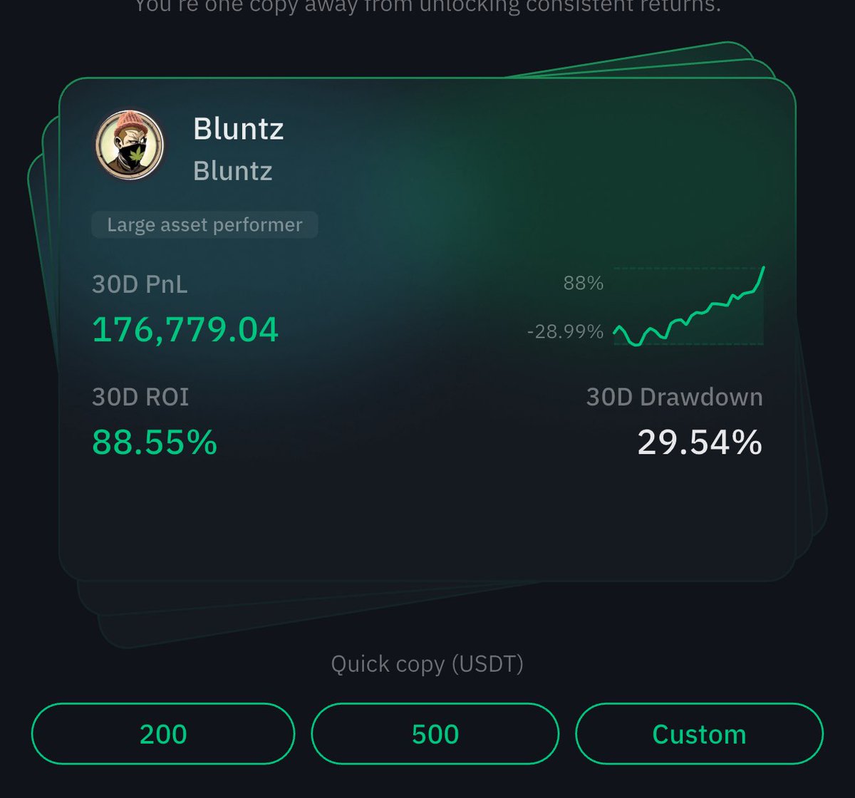 _WOO_X's tweet image. It’s a good day to be @Bluntz_Capital
Or just some random user copying him