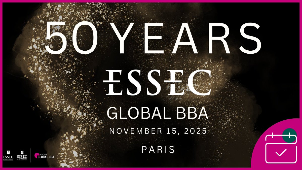 essecalumni's tweet image. 🎂 EVENT | Registrations are open for the ESSEC Global BBA Programme 50th anniversary on Saturday, November 15th!

Join us on the ESSEC campus for a journey back in time, then head to Paris for a festive evening on the Seine.

▪️ Programme &amp;amp; Registration : f.mtr.cool/egopzpvhpi