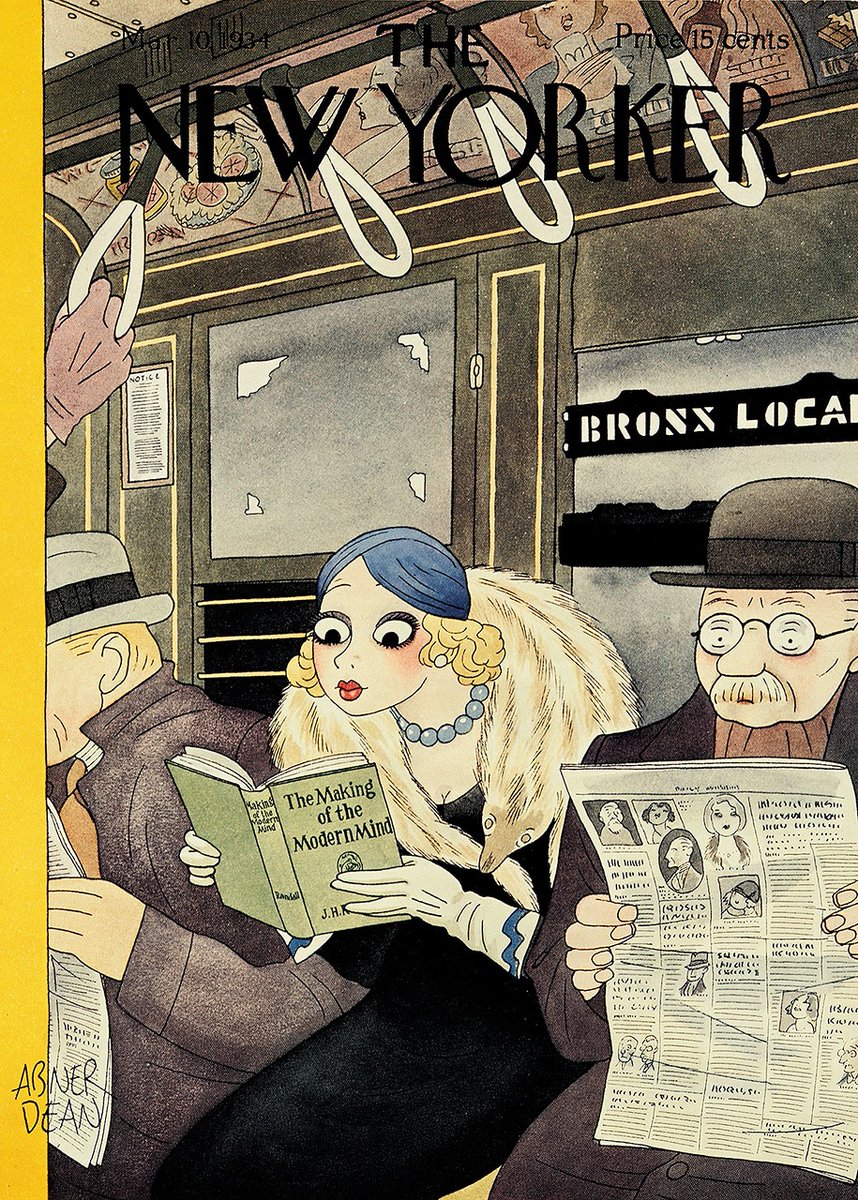 SieteSofi's tweet image. Lectoras entregadas a sus libros, por Abner Dean 10/3/1934 y Helen Hokinson 25/9/1937

Colección de portadas @NewYorker con escenas de lectura  
➕👉vetustideces.blogspot.com/2025/07/oteado…

#illustrationart #magazines #illustration