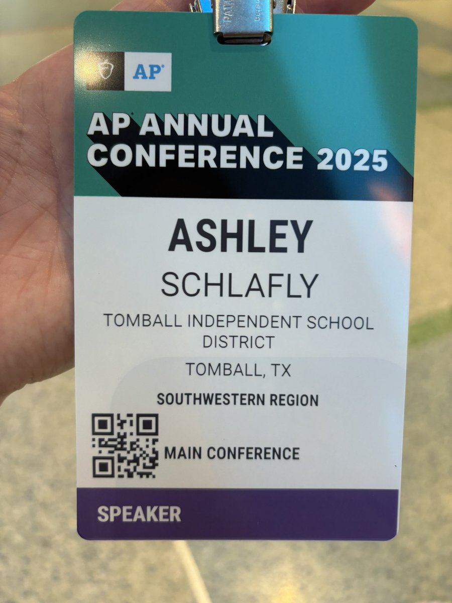 drsttx's tweet image. We are all checked in for the @CollegeBoard annual AP conference. Ready to represent @TomballISD at this international conference both to collect information for our teachers and to present a few different sessions this Friday!! 🎉🎉🎉
