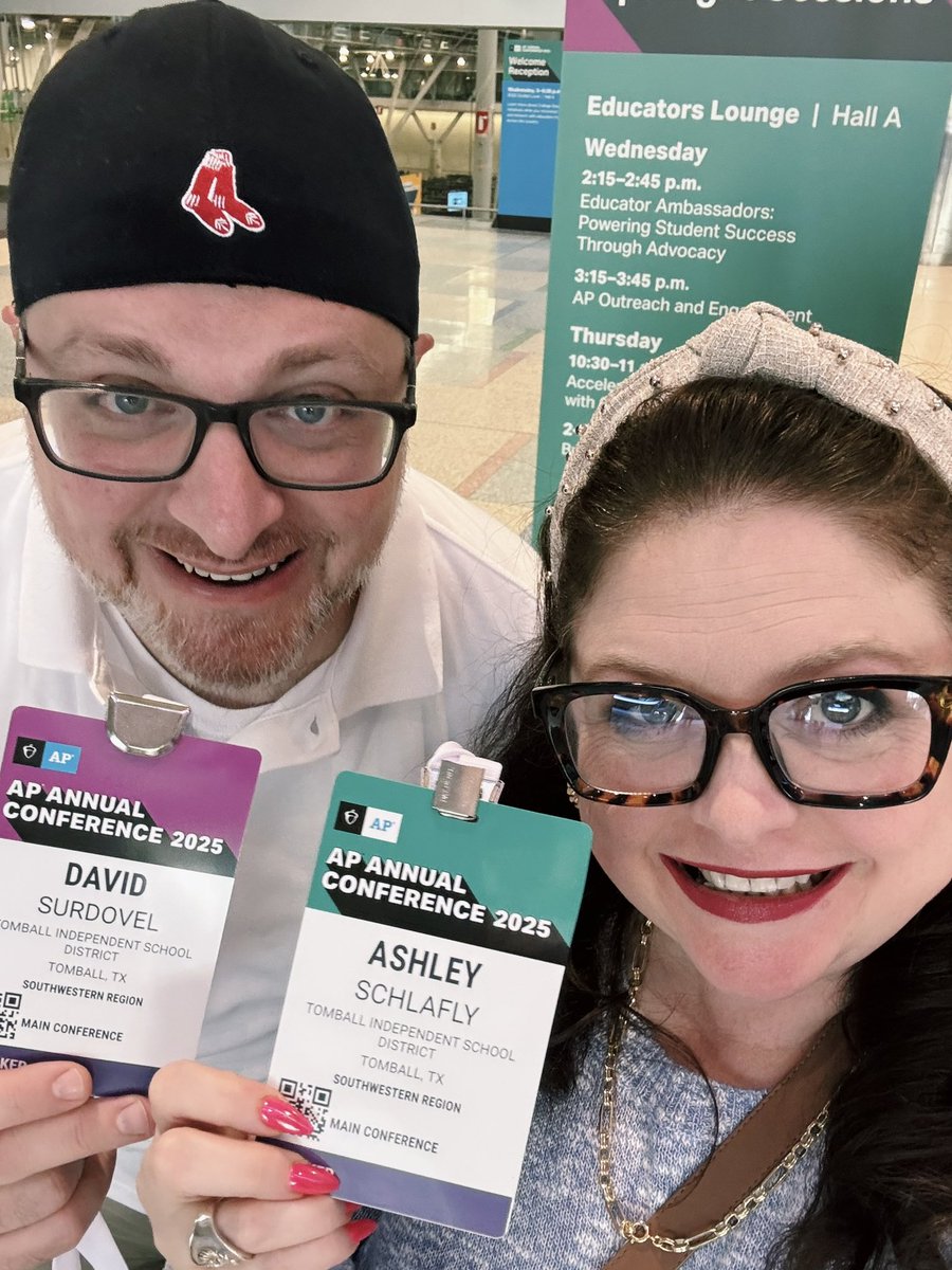 drsttx's tweet image. We are all checked in for the @CollegeBoard annual AP conference. Ready to represent @TomballISD at this international conference both to collect information for our teachers and to present a few different sessions this Friday!! 🎉🎉🎉