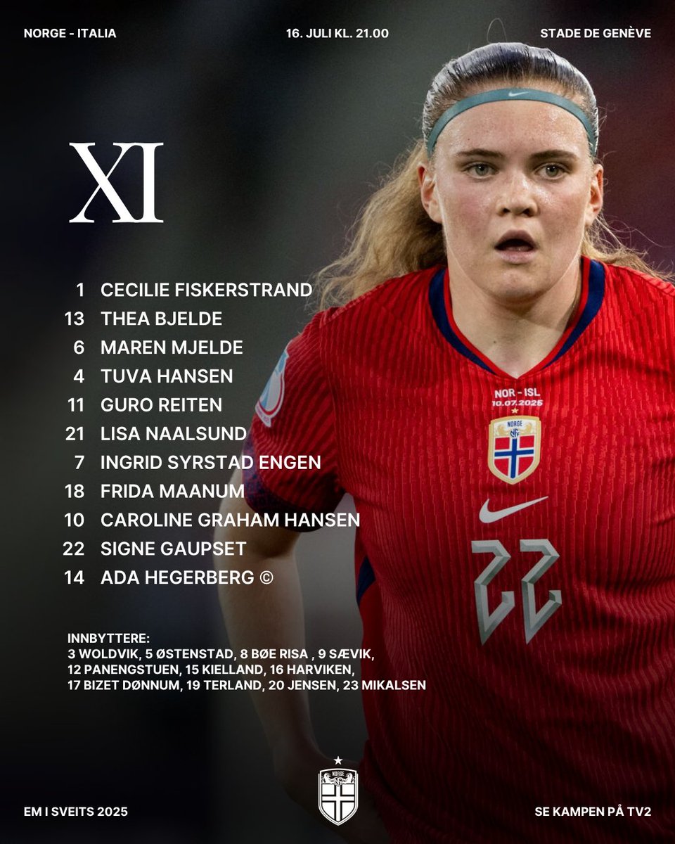 Kvartfinalens start11 💪

#WEURO2025