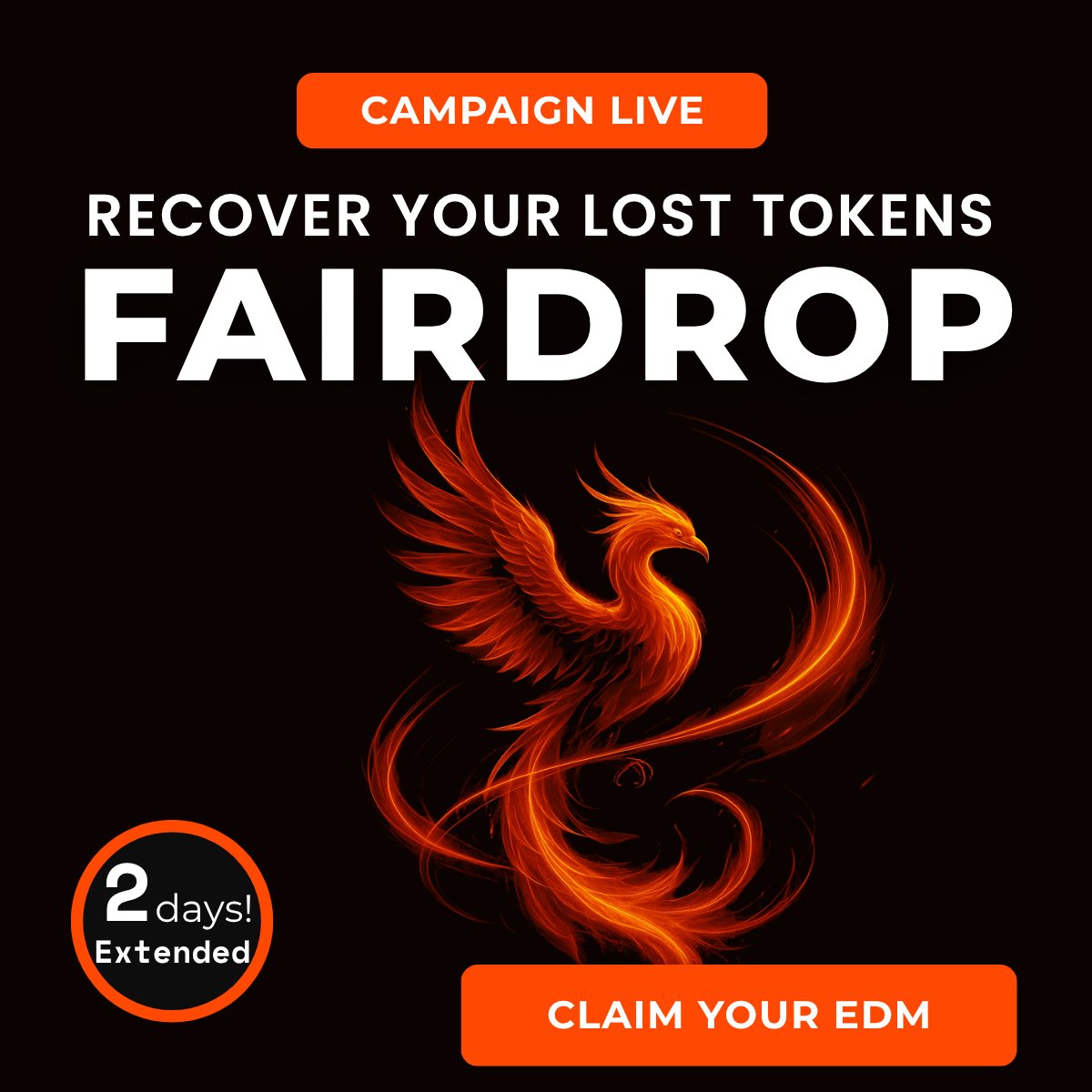 EdmaNetwork's tweet photo. #EDMAFairDrop Stats (Extended Sprint): +13,000 Members.
🧡 Seeing the community grow with CRYPTO ENTHUSIASTS & genuine victims seeking recovery is motivating.
Thank you for trusting EDMA. Let's make #FairCrypto a reality!
🗓️ 25 HOURS LEFT! Final push!
👉 Let's Reach 15,000 Members!
Apply now → https://t.co/aGcESwVnpN