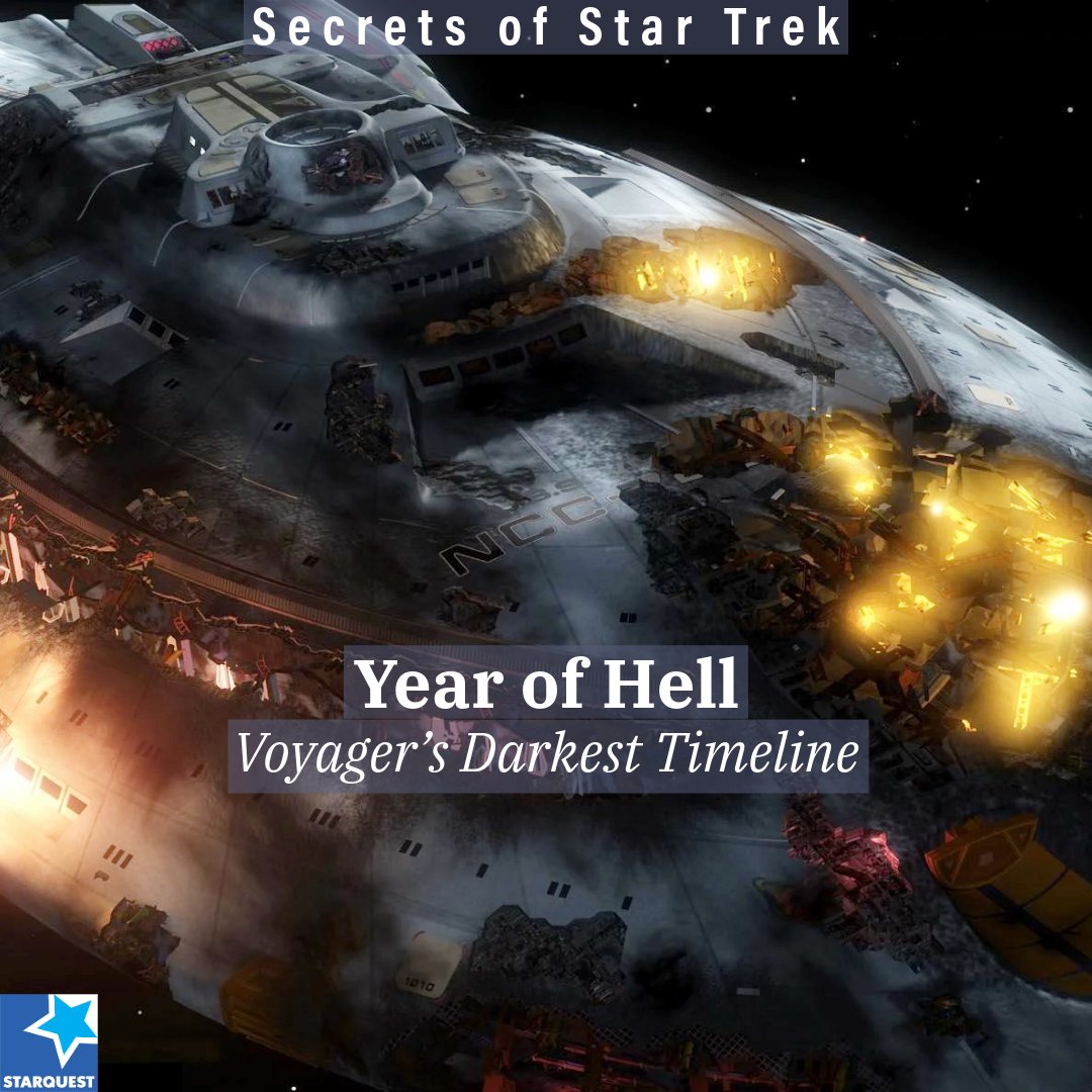 sqpn's tweet image. Janeway vs. Annorax: When obsession meets time manipulation, who decides what timeline deserves to exist? Year of Hell hits hard. #StarTrek #Voyager starquest.fm/SST369