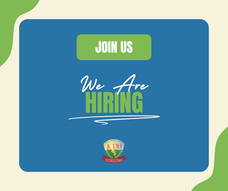 We're hiring! JCDH is offering positions across a wide array of public health professions. Take the first step toward joining our team and making a difference by exploring our career opportunities. jcdh.org/SitePages/Abou…