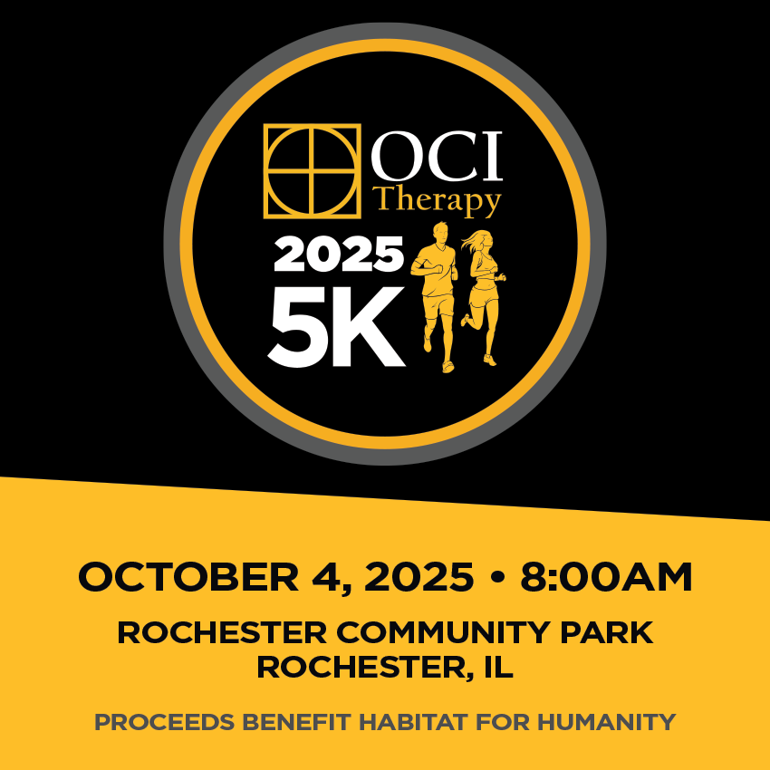 Dust off your running shoes and mark your calendar! Join OCI Therapy for the 2025 5K and support <a href="/HabitatSangCo/">HFH of Sangamon Co.</a>

Saturday, October 4
Rochester Community Park • Rochester, IL
7:00am Check-in, 8:00am Start

More info: tinyurl.com/2025OCIT5K
Donate here: tinyurl.com/2025-5KDonate