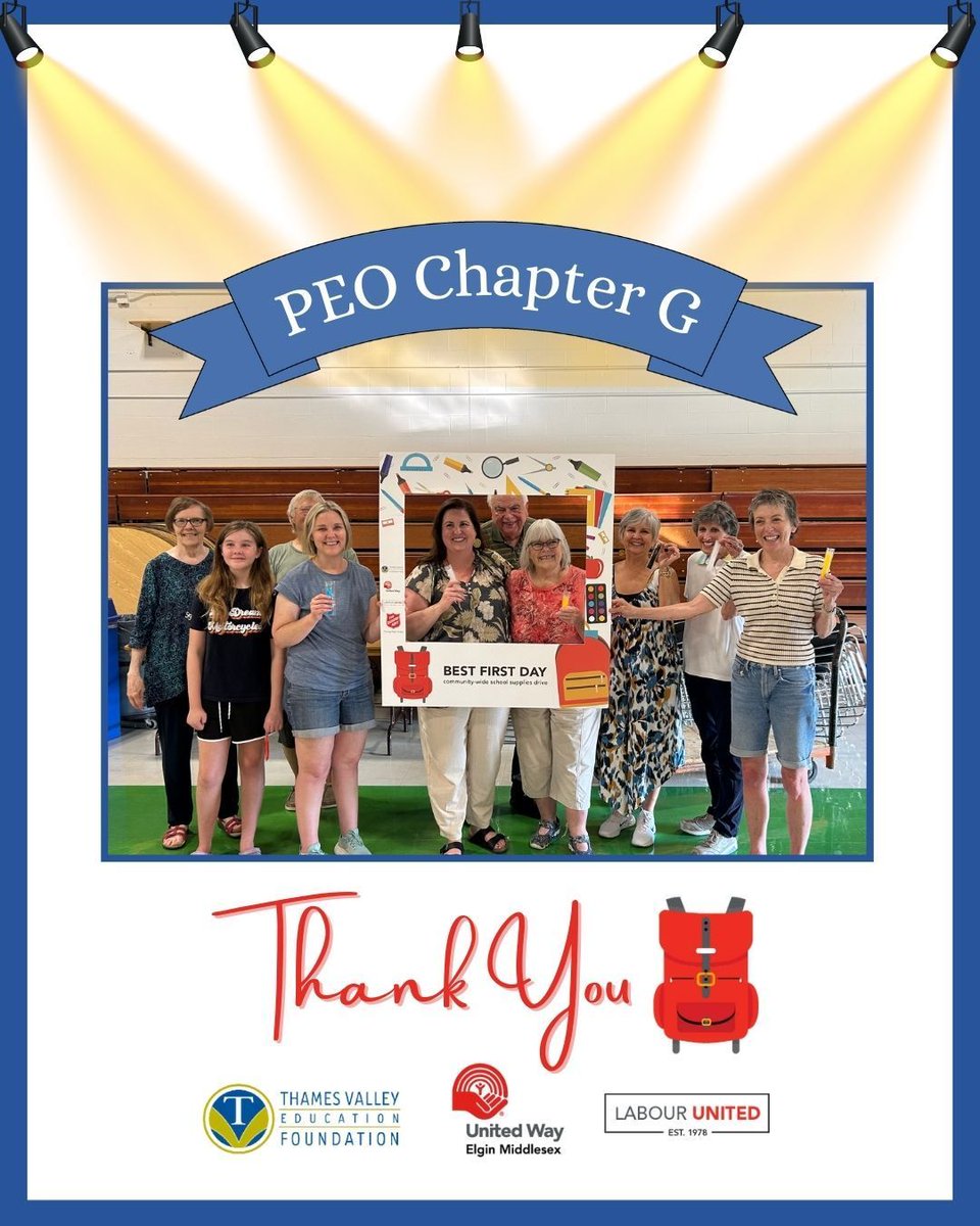 Thank you to our first #BestFirstDay packing group, the PEO Chapter G in London. They helped kick off our drive last week, giving us a great head start!