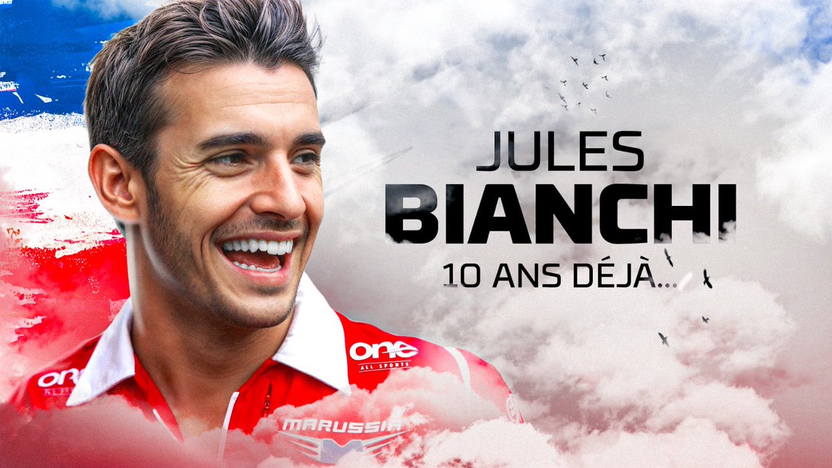 Rendez-vous demain soir, on vous a préparé une vidéo long format sur Jules Bianchi et sa carrière ✨