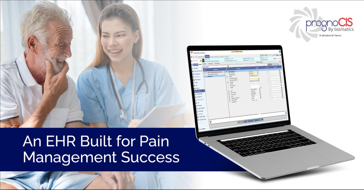 From solo providers to multi-location clinics, PrognoCIS Pain Management EHR has you coveredw ith pain-specific templates, #telehealth, and smart scheduling to streamline your workflow.

Watch: buff.ly/GFGULGI
Learn More: buff.ly/2GkZ2ks

#PainManagement #EHR