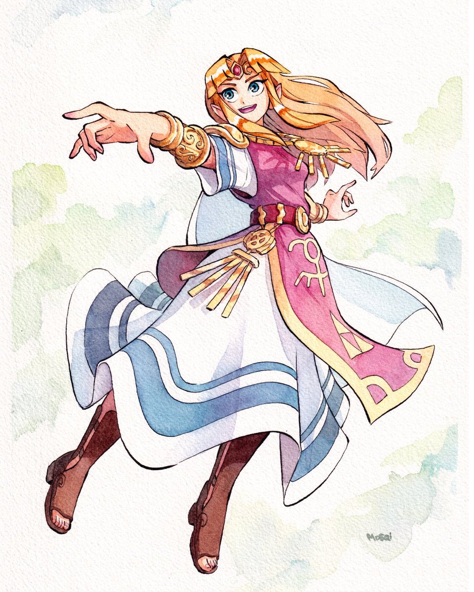 Mosqi's tweet image. Zelda commission from a few years ago