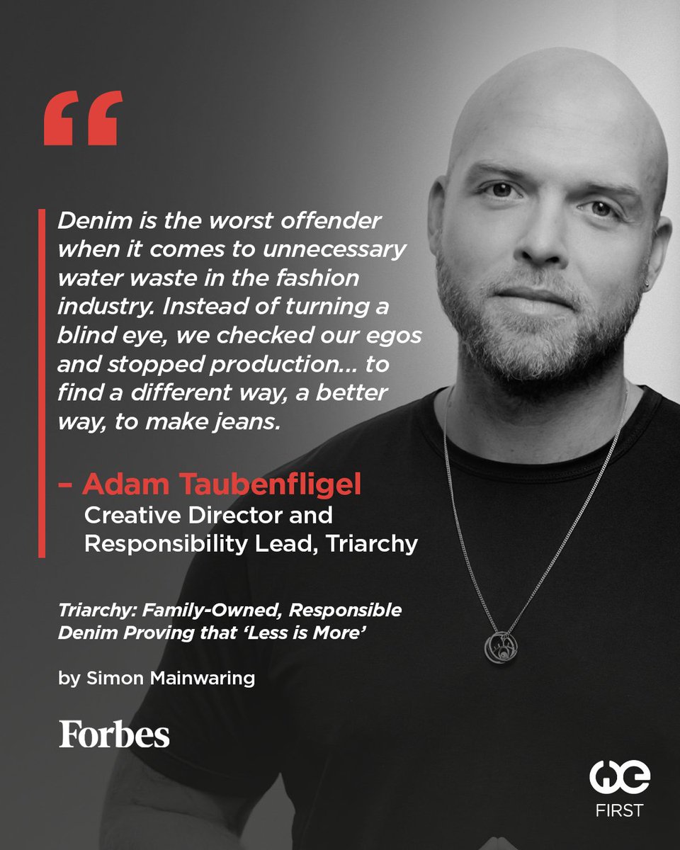 Don't forget to read our <a href="/Forbes/">Forbes</a> story featuring <a href="/TriarchyDenim/">TRIARCHY</a> Creative Director and Responsibility Lead, Adam Taubenfligel, on "Triarchy: Family-Owned, Responsible Denim Proving That ‘Less Is More.'" forbes.com/sites/simonmai…