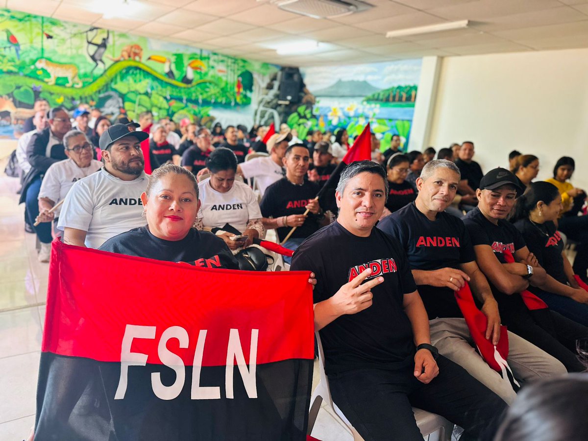 FNT_Nicaragua's tweet photo. La Confederación General de Trabajadores de la Educación de Nicaragua (CGTEN-ANDEN), ratificó con firmeza inquebrantable el compromiso irrestricto con la continuidad de seguir trazando rutas de progresos revolucionarios. En un encuentro nacional de docentes hoy 16 de julio. #FNT https://t.co/hmmiYdMpdk