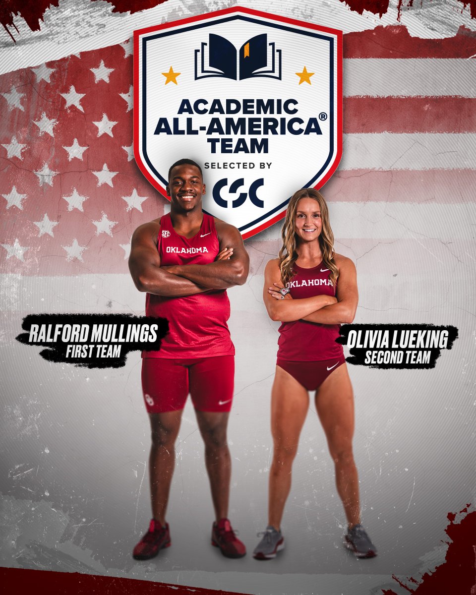 OU_Track's tweet image. For the first time since 2011, both a men’s and women’s track & field athlete have been named to the CSC Academic All-America Team! Congrats Olivia and Ralford! 👏📚
» bit.ly/40PDlvy
