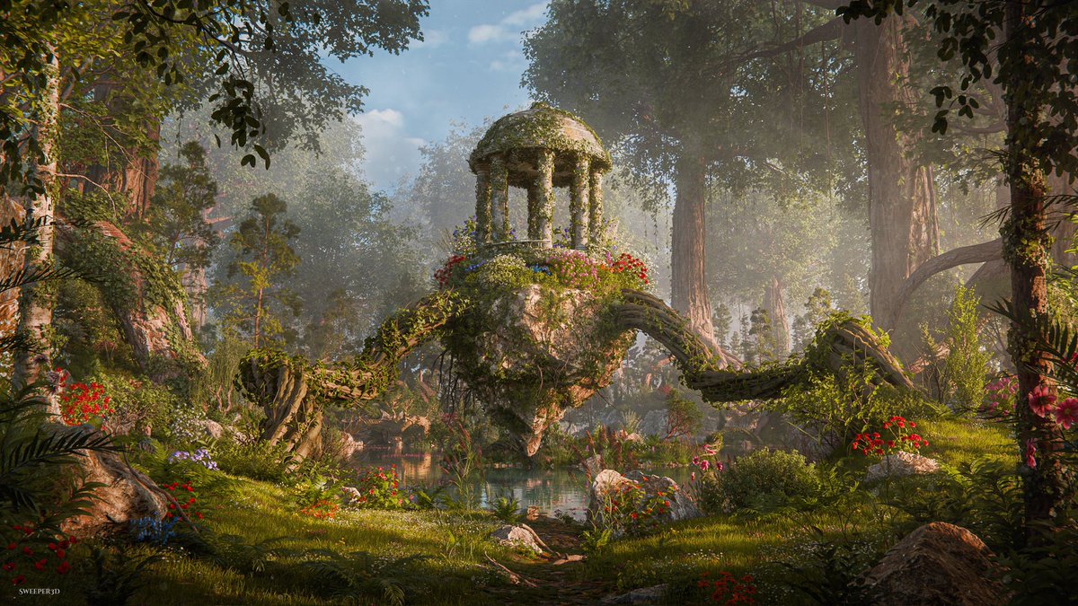 Sweeper3d's tweet image. Arborea is officially out now!
My new Blender addon is live on Superhive/blendermarket and my website. Links in bio.
This addon comes with:
– Over 600 high quality nature assets
– a powerful scattering system
– geometry node tools & generators
– animation presets