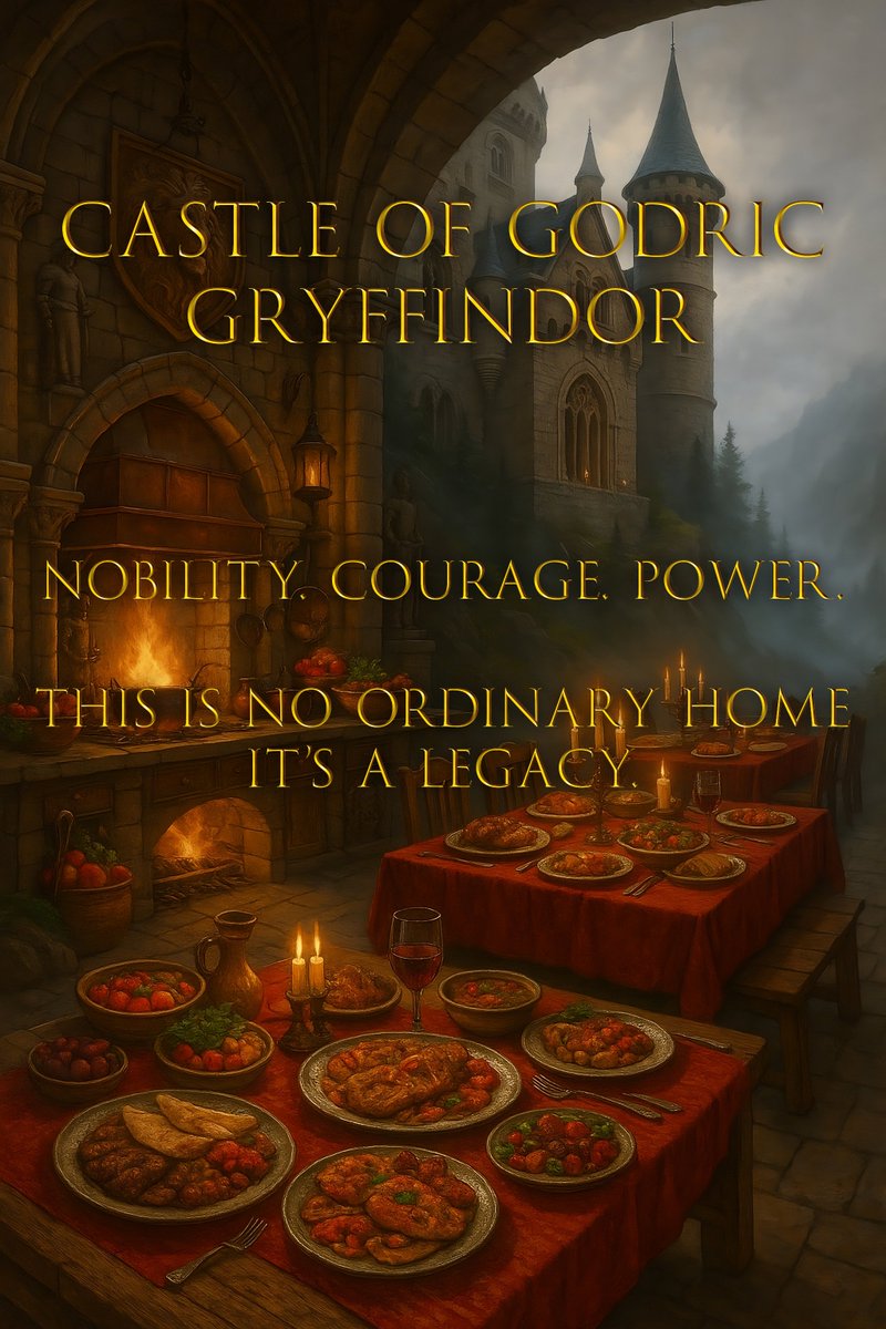 🦁 The home of Gryffindor awaits.
Nobility. Courage. Power.
This is no ordinary home—it’s a legacy. 🔥A home for the brave.
A symbol of greatness. #GodricGryffindor #HomeOfTheBrave #WizardingLegacy #HogwartsFounders #MagicWithin #HouseOfLions #GryffindorPride