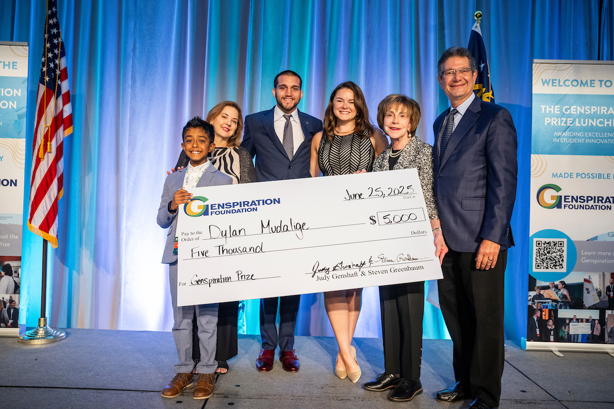 AcadofInventors's tweet image. During our 14th Annual Conference, we were thrilled to recognize some of the nation’s leading young inventors through the presentation of the Genspiration Prize.
The Genspiration Prize was established by the Genspiration Foundation in partnership with the NAI to honor phenomenal…