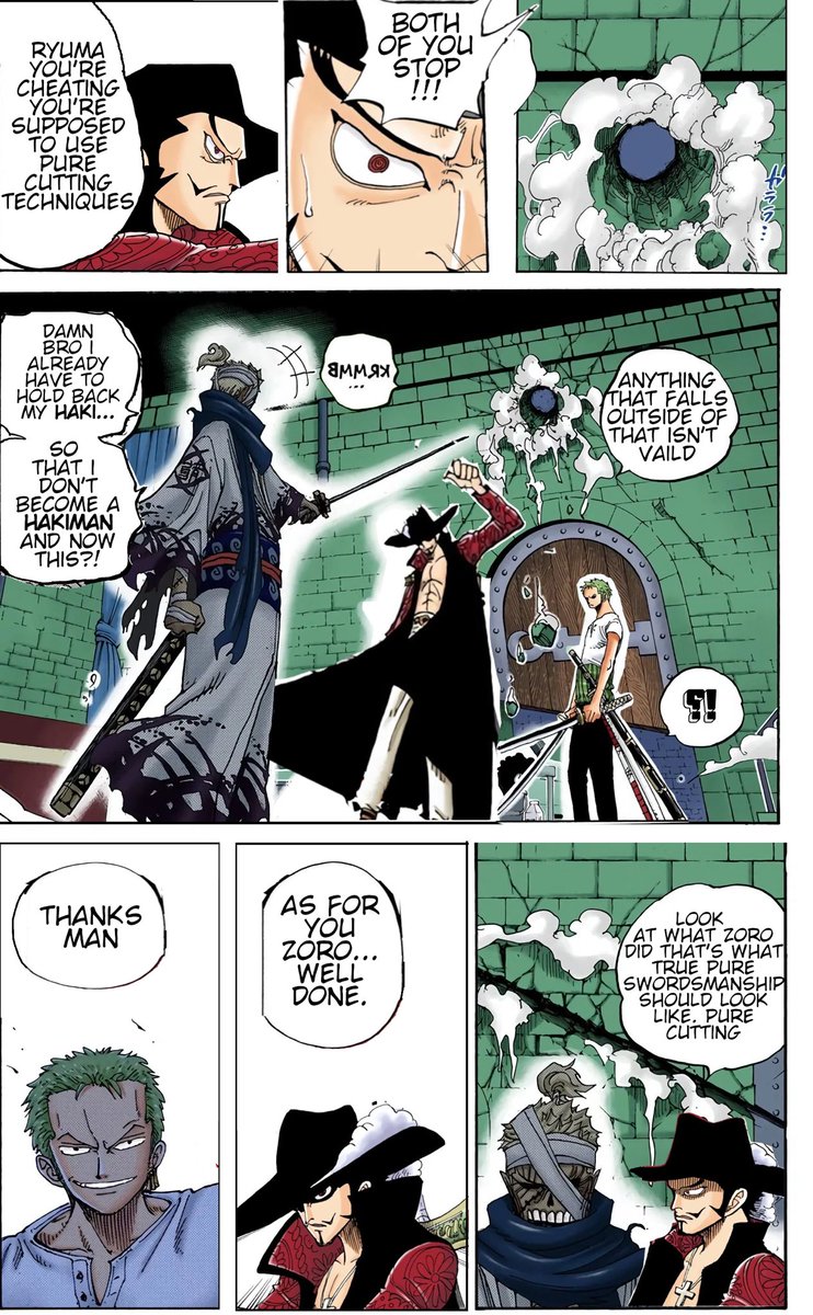 Wenma13_'s tweet image. #ONEPIECE1155 #ONEPIECE
How Mihawk refereeing Zoro vs Ryuma would go, according to Shanks fans😭