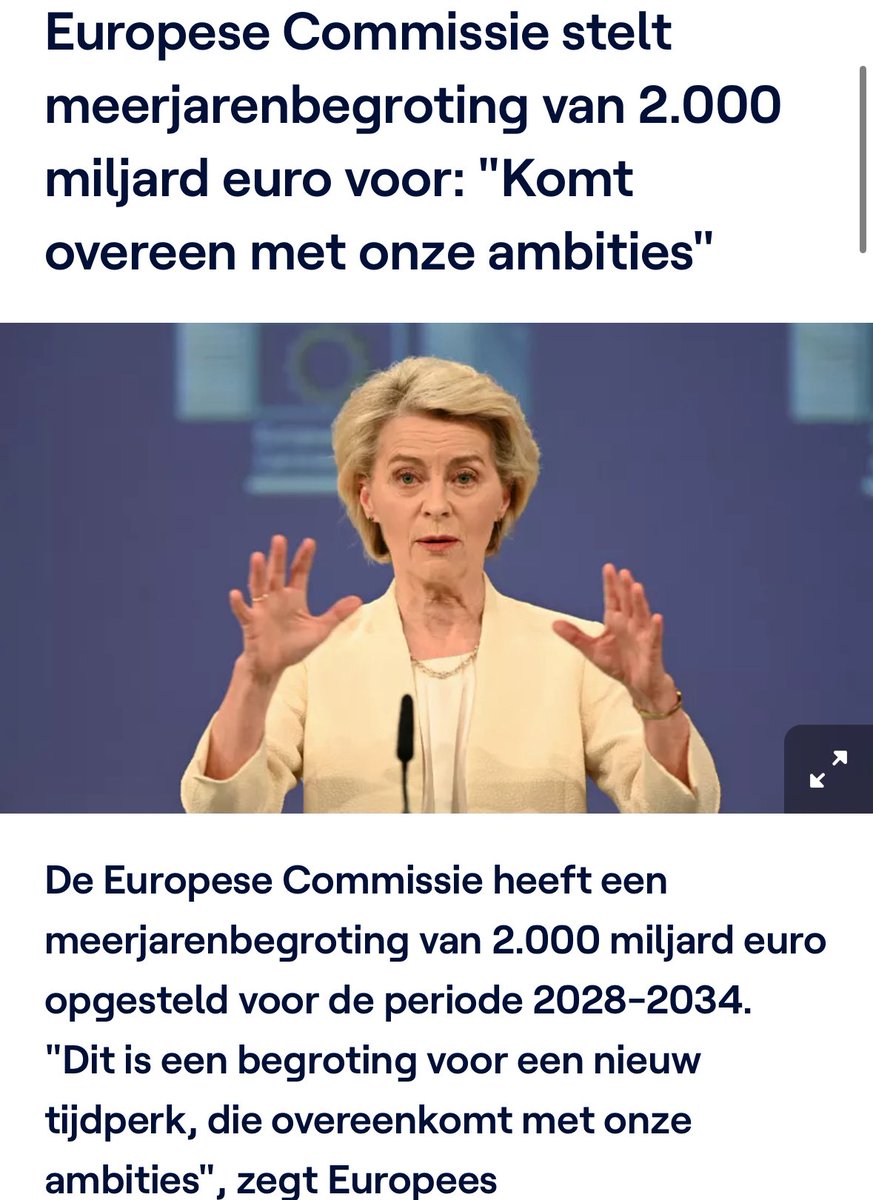 De Europese Commissie stelde vandaag haar plannen voor het nieuwe MFK 2028-2034 voor. We zullen dit de komende periode grondig analyseren. Maar één element baart me nu al zorgen: de nieuwe bijdragen die bij bedrijven worden gezocht. Vlaanderen heeft nood aan een EU-beleid dat