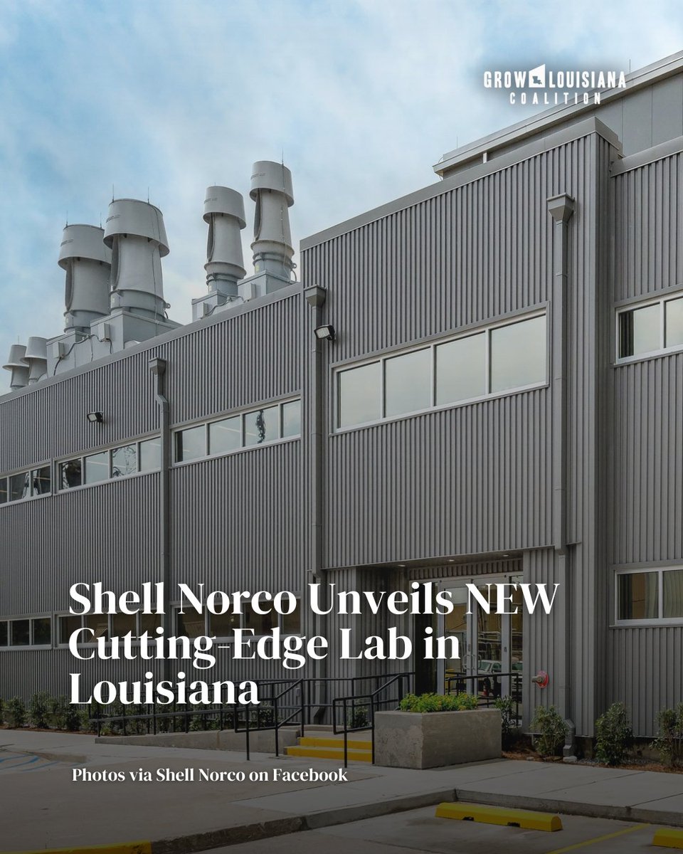 GrowLACoalition's tweet image. A big shoutout to @Shell Norco for opening their brand-new, state-of-the-art laboratory right here in Louisiana!
This cutting-edge facility isn’t just a milestone for Shell, it’s a major win for our state. The lab is part of Shell's broader investment in Louisiana to upgrade…