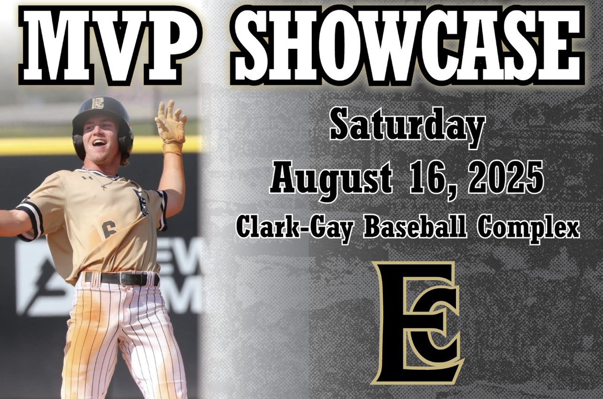 ECCC Summer MVP Showcase Prospect Camp! 

Date &amp; Time: Saturday, August 16th - 9:30am

📍Clark-Gay Baseball Complex

🚨🚨2026-2028 Graduates🚨🚨

Click the link below to register!

ecccathletics.com/sports/bsb/202… 

#EverythingCounts🍢