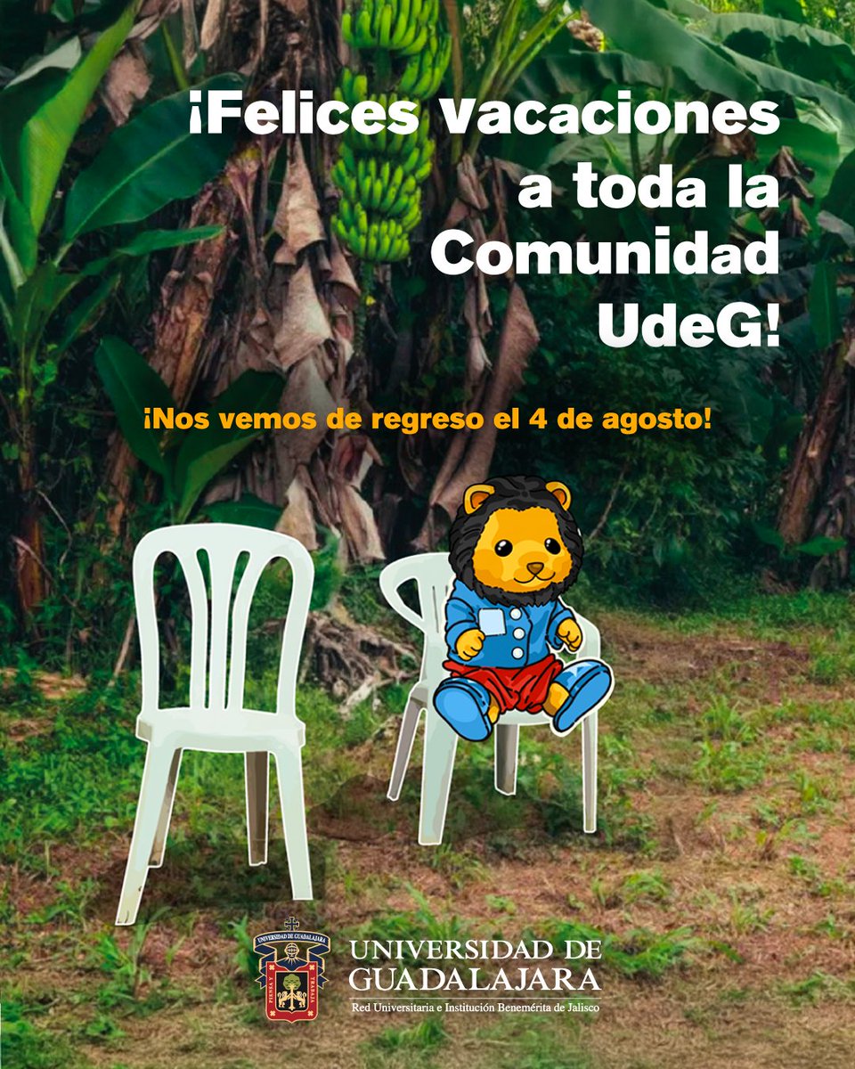 🌴 ¡Modo vacaciones on! ☀️🕶️

A toda nuestra comunidad, les deseamos un feliz descanso. 

Disfruten este tiempo para recargar energía, convivir con familia y amigos. 🏖️