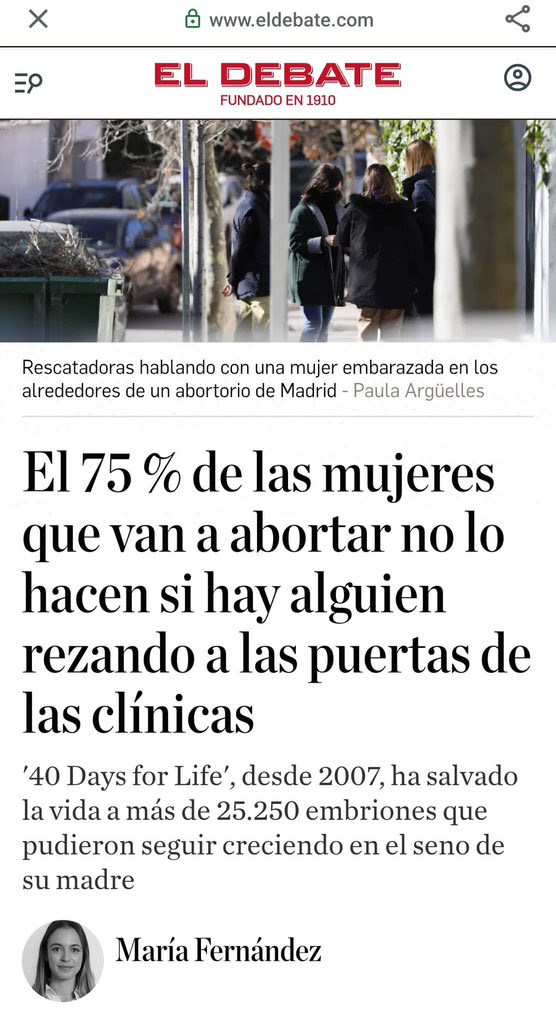 WOW 
75% de los bebés se salvan gracias a las campañas de <a href="/40diasEsp/">40 Días por la Vida España 🇪🇸</a>  ❤️‍🔥