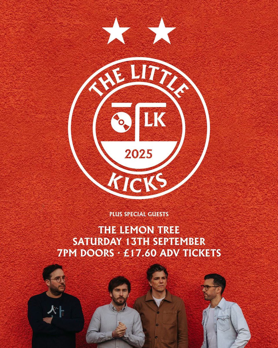 The Little Kicks (@thelittlekicks) on Twitter photo Announced and on-sale today <a href="/APAWhatsOn/">Aberdeen Performing Arts</a> Lemon Tree this September! Tickets via thelittlekicks.co.uk/live Announced and on-sale today <a href="/APAWhatsOn/">Aberdeen Performing Arts</a> Lemon Tree this September! Tickets via thelittlekicks.co.uk/live
