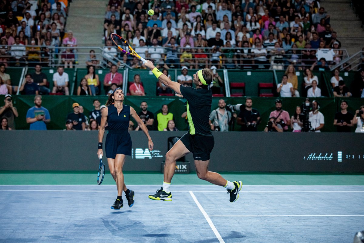 om_visuals's tweet image. acabo de encontrar estas dos fotitos que les saqué a @sabatinigabyok y @RafaelNadal
que dupla